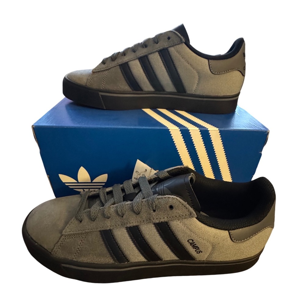 Adidas Campus Vulc Grey Five / Core Black Men 9 New WM 10 - Picture 6 of 10